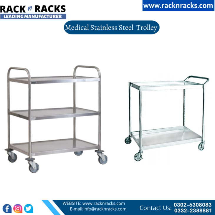 Medical Stainless Steel Trolley