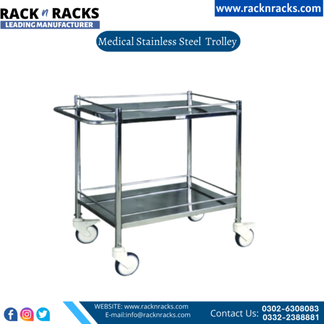 Medical Stainless Steel Trolley