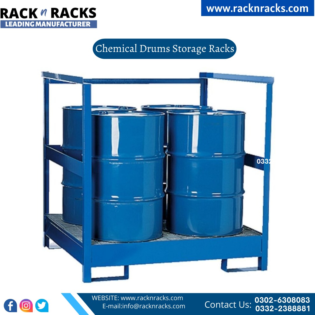 Chemical Drum Storage Racks