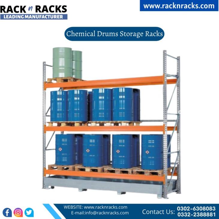 Chemical Drum Storage Racks