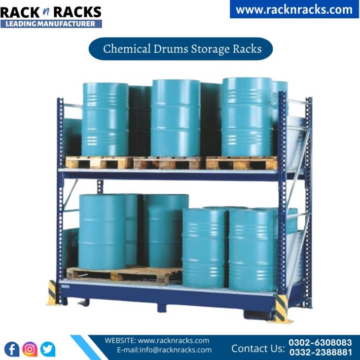 Chemical Drum Storage Racks