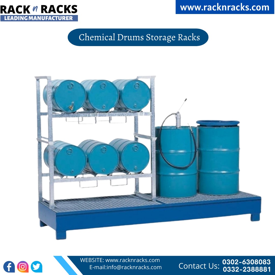 Chemical Drum Storage Racks