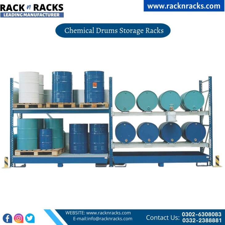 Chemical Drum Storage Racks